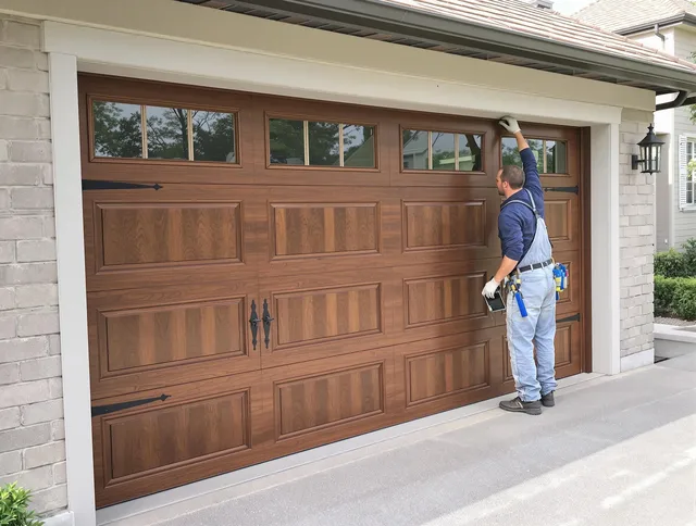 Custom garage door showcase by Wallingford Center Garage Door Repair in Wallingford Center