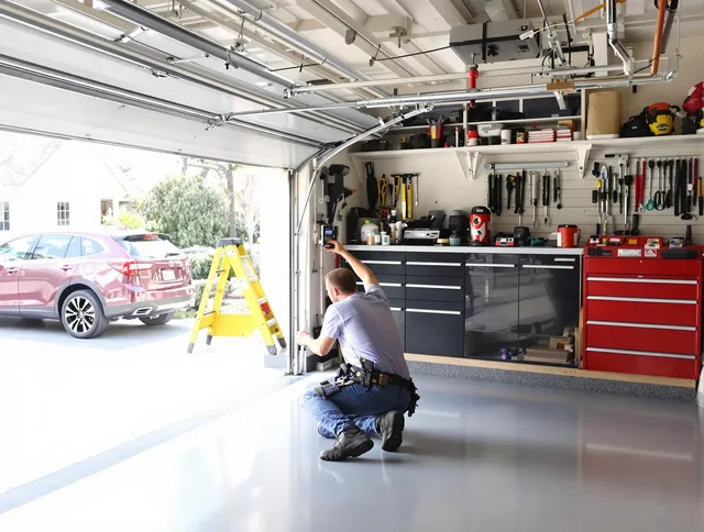 Local garage door repair service by Wallingford Center Garage Door Repair in Wallingford Center